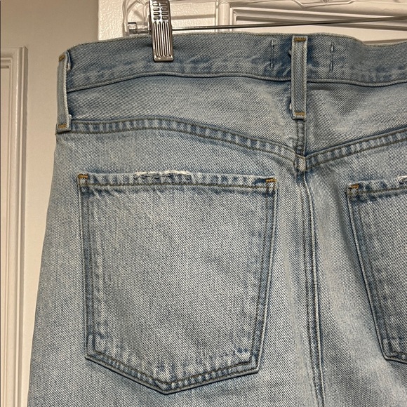 Agolde Sky Blue Denim Skirt - Picture 7 of 10